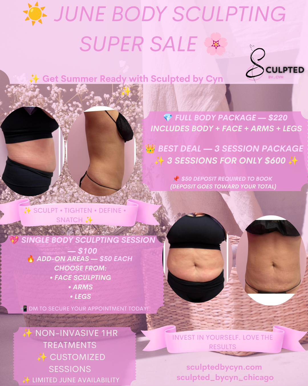 june Body sculpting specials